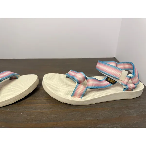 Teva Original Universal Gradient Sandals Pastel Pink Blue Women's Size 6 - Image 4