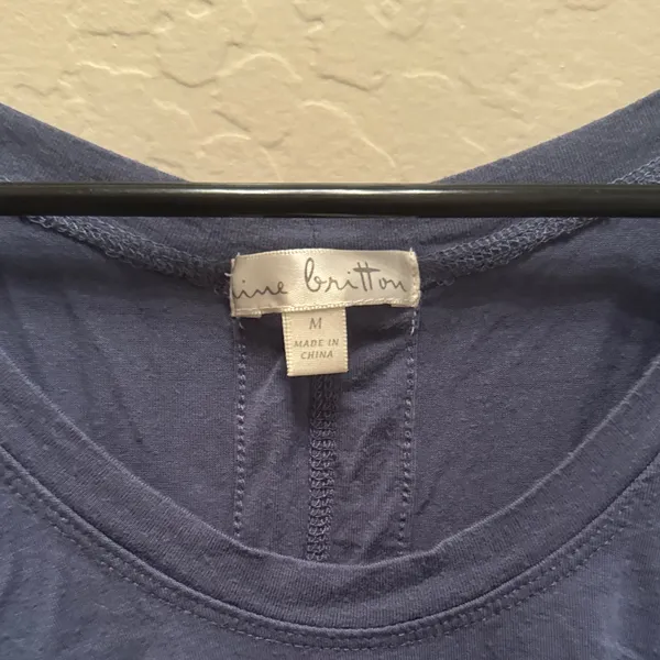 Nine Britton Deep Blue Short Sleeve Top / R24 - Image 2
