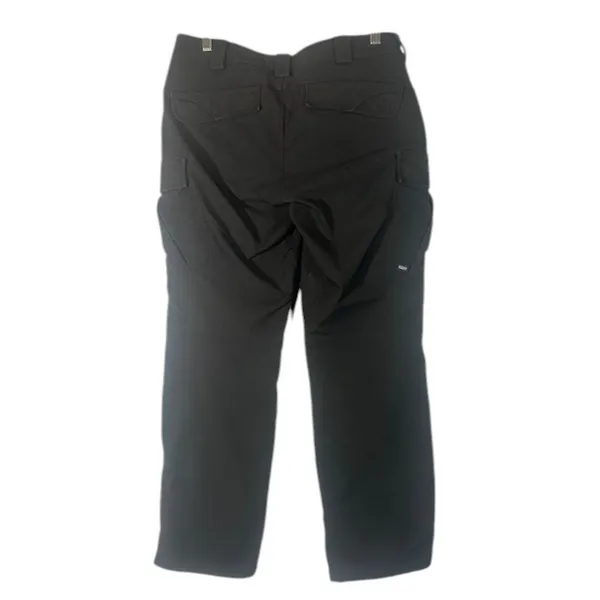 5.11 Tactical Women’s Black Cargo Work Pants Durable Cotton Blend Size 8 - Image 2