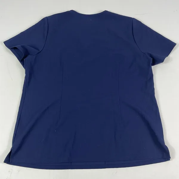 FIGS Shirt Womens XXL Blue V-Neck Short Sleeve Technical Scrub Top Medical‎ - Image 10