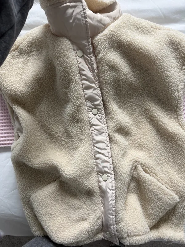 Sherpa Vest Tan Size XS - Image 3
