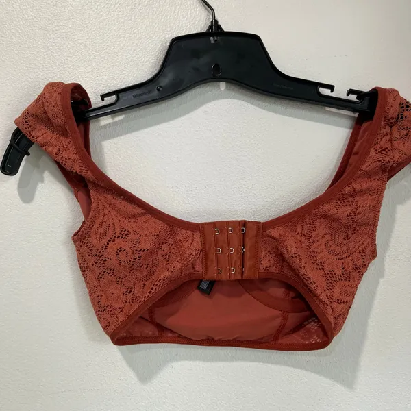 Out‎ From Under Lace Rust Bralette Festival Crop Top Urban Outfitters Sz S - Image 4