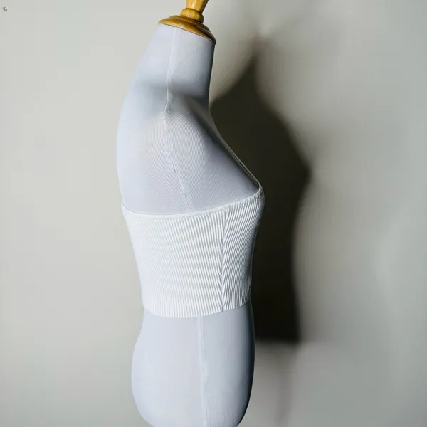 Babaton Aritzia White One Shoulder Sculpt Tank - Image 5