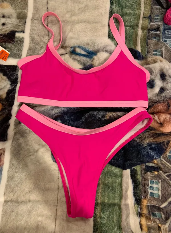 SheIn Pink Bikini Set - Image 3