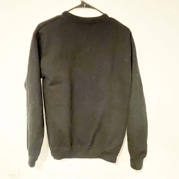 Kittenish Size‎ Small Black Spellout Crewneck Pullover Sweatshirt - Image 4