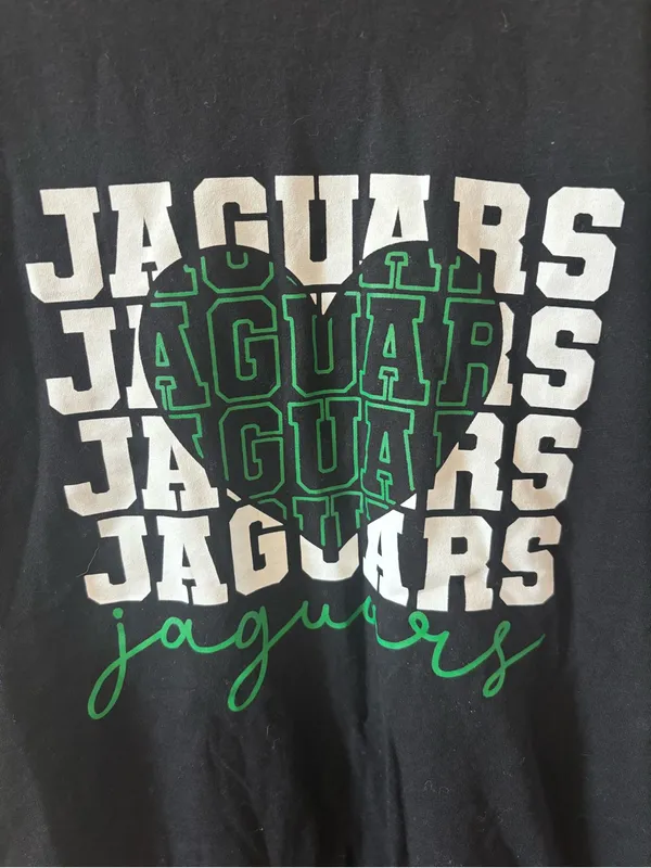 Bella Canvas Jaguars Graphic Tee - Black & Green - Image 2