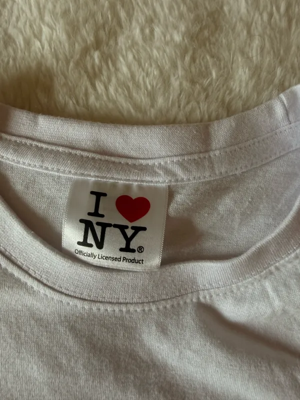 I Heart NY Baby Tee White Size Kids M - Image 2