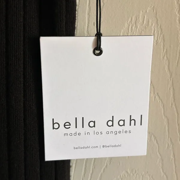 BELLA DAHL Old Money Boho-Chic Ribbed Sleeveless‎ Midi Dress Sz S Indie Sleaze Minimalist - Image 4