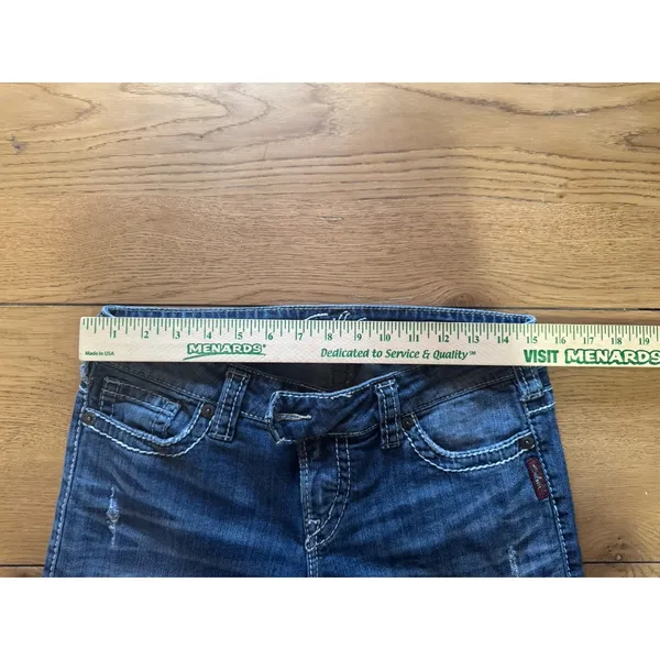 Silver Jeans Tuesday Low Rise Capri Size W29 Summer‎ Travel Vacation Denim City - Image 5
