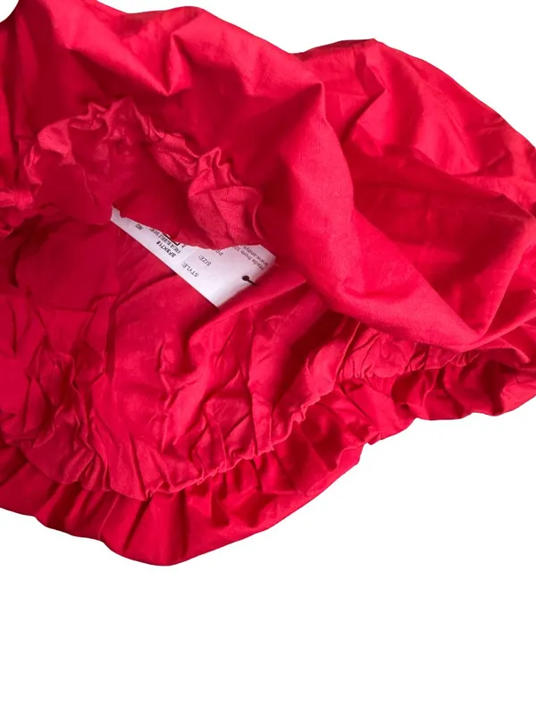 SNDYS Revolve Freja Bubble Skirt Bright Red Mini Length Size XS Women's NWT - Image 7