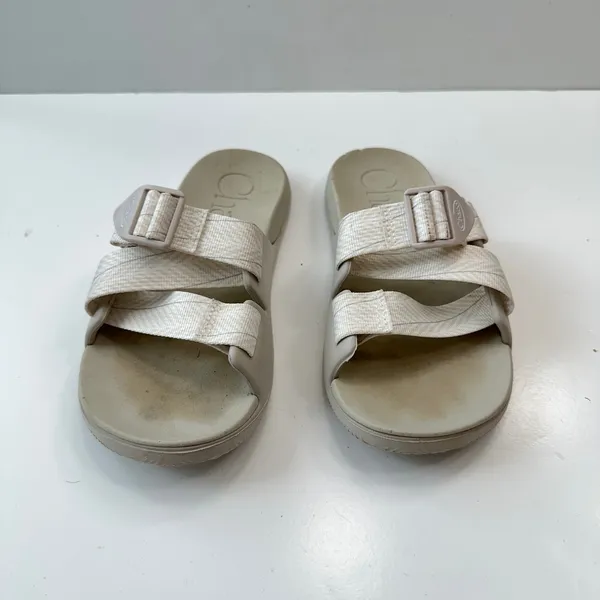 Chaco Z/Cloud Sandals Slides Adjustable Straps Beige Casual‎ Comfort Womens W6 - Image 2