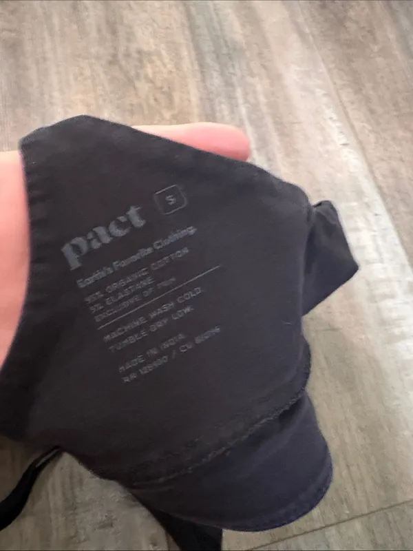 Pact Organic- Wireless Bralette - Black Small - Image 7