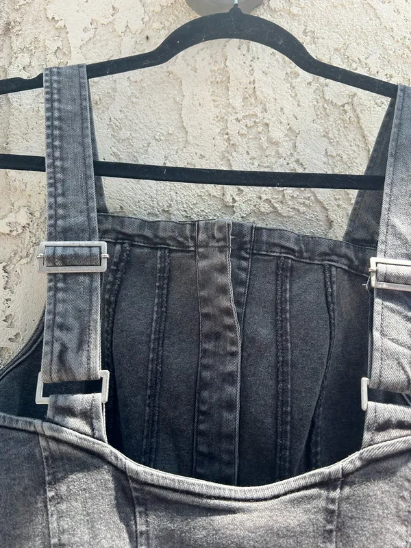 Free people gimme more denim mini dress - Image 10