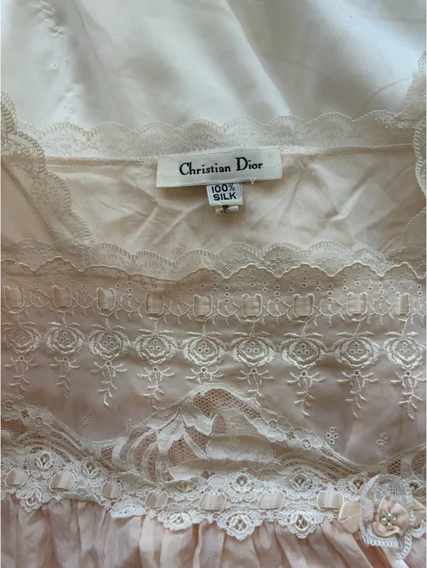 Christian Dior Vintage Silk Top - Image 3