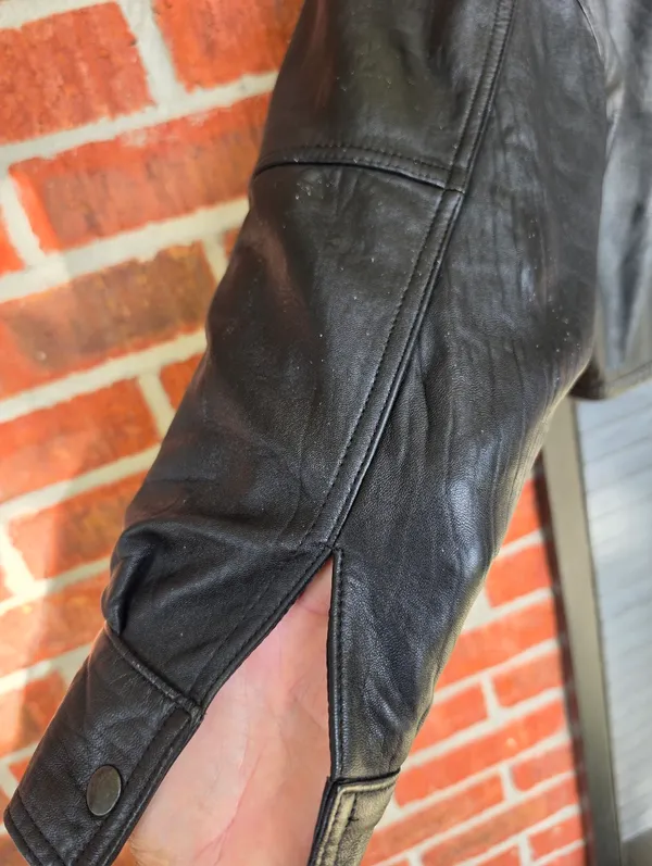 VTG Michael Joseph 🇺🇸 Made Fur&Leather Jacket, M Black Size M - Image 15