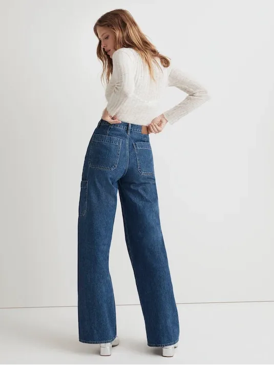 Madewell Baggy Straight Cargo Jeans size 24‎ - Image 2