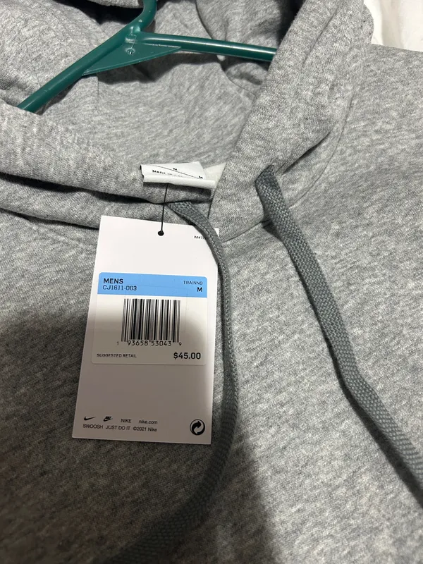 Nike Hoodie Grey Sweatshirt - Image 3