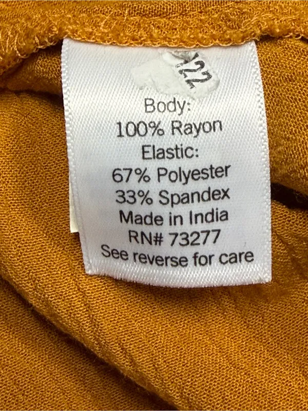 Sonoma Mustard Yellow Smocked Babydoll Peasant Blouse Large Boho Hippie - Image 8