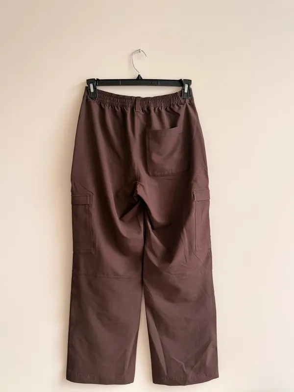 Old Navy Brown Cargo High-Waisted StretchTech Pants - Image 3