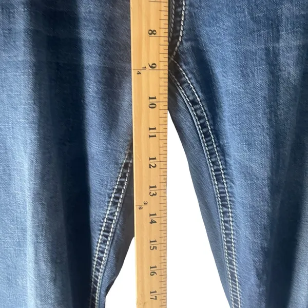 Ceder Rose‎ Women Size 33 X 34 Wing Hustler Y2k Straight Leg Mid Rise Jeans - Image 8