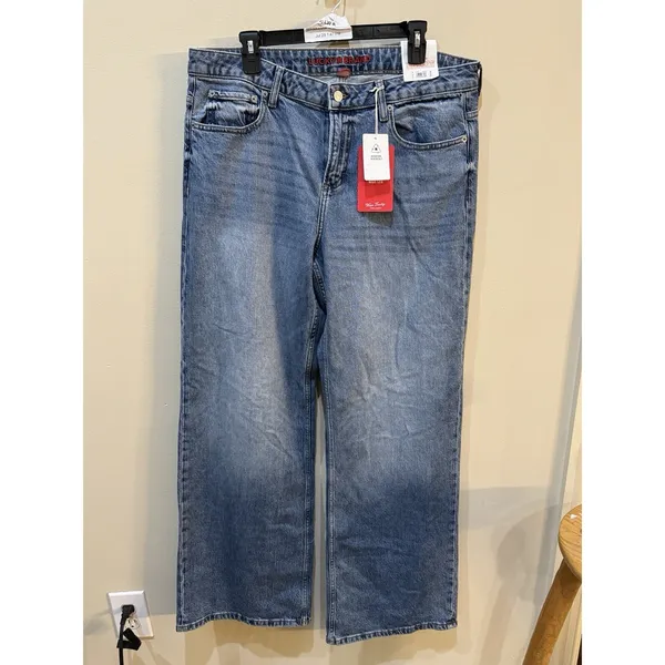 Lucky Brand Baggy Wide Leg Jeans Medium Wash Size 12 / 31 - Image 2