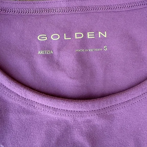 Aritzia Golden collection pink slim fit mauve athletic workout top sz S #sporty #girly - Image 5