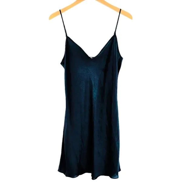 NEW/NWT Wilfred Only Total Eclipse Navy Blue Slip Dress Size Large Aritzia - Image 2