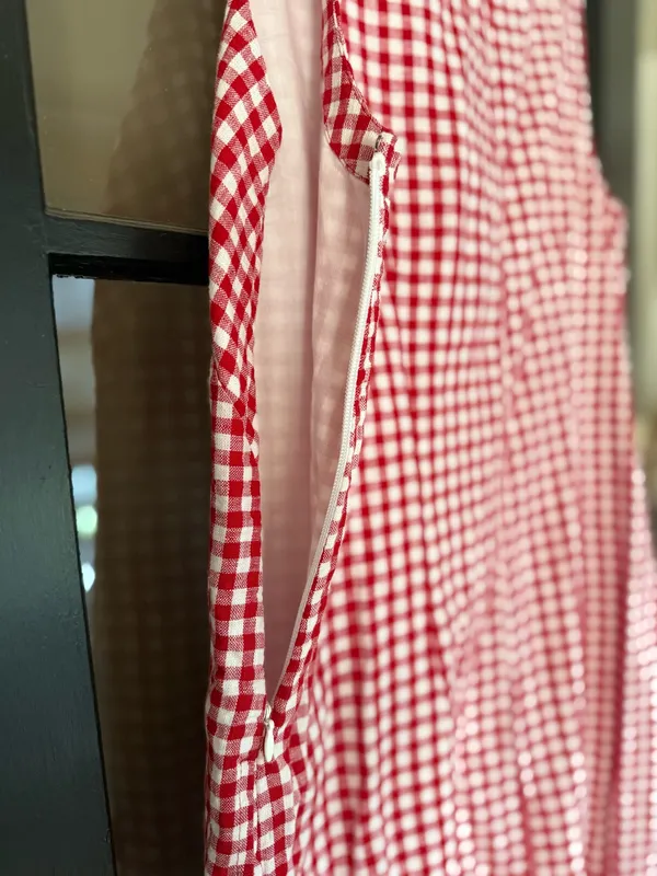 Abercrombie Gingham Mini Dress - Image 4
