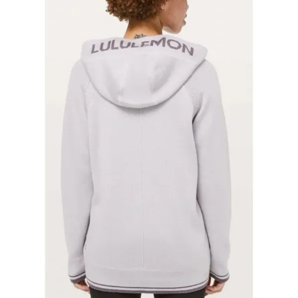 Lululemon Sooth Away Hoodie Stargaze and Graphite Purple Women 10 Cashmere Blend - Image 2