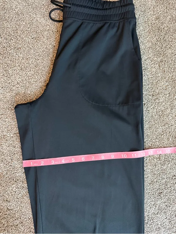 SAGE Collective Women’s Black Stretch Jogger Pants Drawstring Pockets M - Image 7