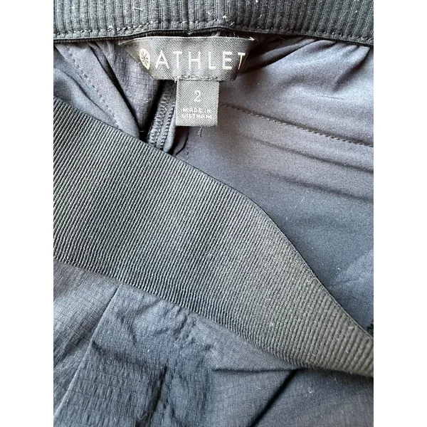 Athleta Black Lightweight Hiking Pants Size 2 Zip Ankle Stretch Travel - Image 5
