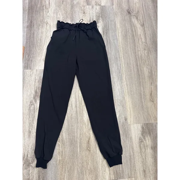 Lululemon Keep Moving Jogger High-Rise‎ Black Luxtreme Pants Size 2 - Image 2