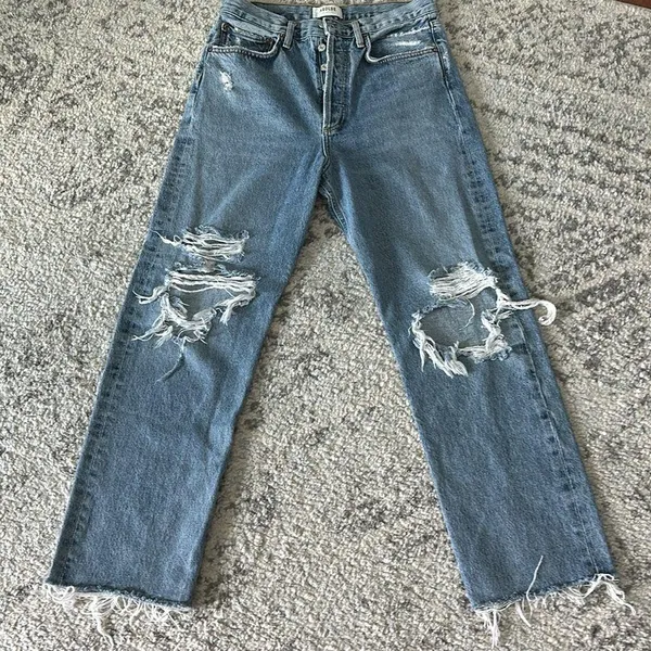 Agolde Jeans straight leg distressed - Image 2