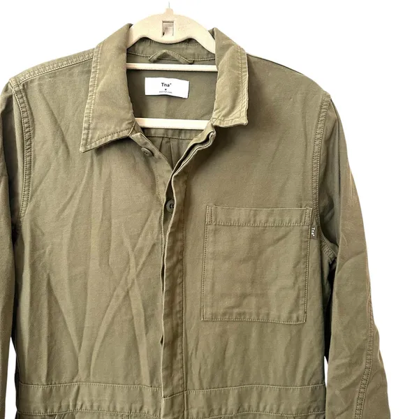 ARITZIA TNA Utility Style‎ Jumpsuit Olive Green Medium - Image 6