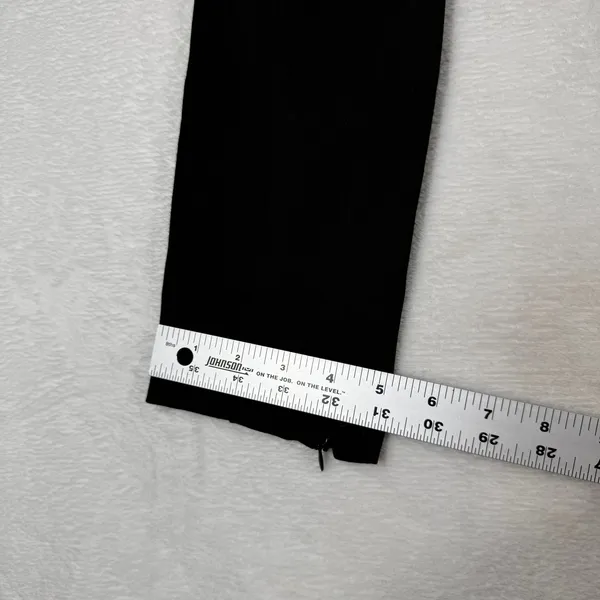 Alexander Wang Black High Waist Logo Band Skinny Leggings‎ Side Zip Pants 8831 - Image 8