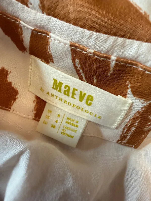 Anthropologie Maeve Printed High Slit Maxi Skirt Size 4 - Image 5