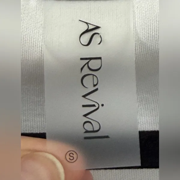 As Revival Heather Gray Women's V-Neck Sweatshirt - Image 3
