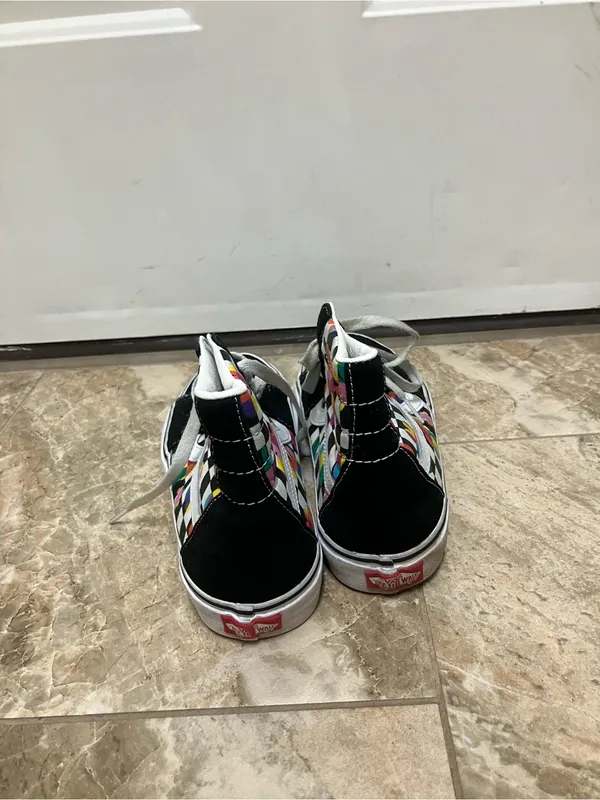 VANS Sk8-Hi Floral Sneakers Size 6.5 - Image 5
