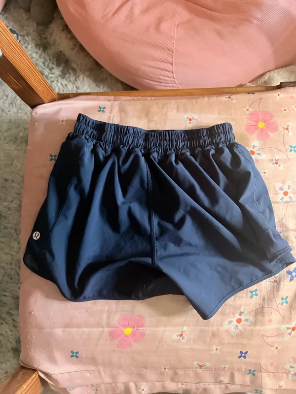 Navy Blue Lululemon Hotty Hot 2.5" Shorts  - Image 3