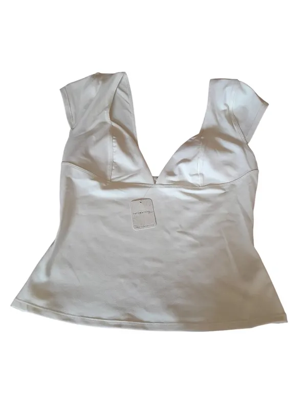 Free People Intimately Duo Corset Cami Top Ivory L - Image 10