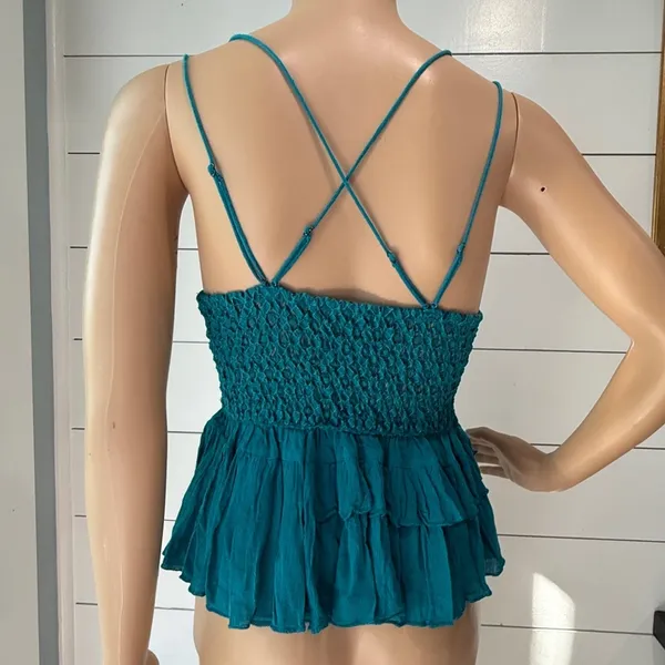 Free People Adella Crochet Tiered Camisole Sz. XS - Image 6