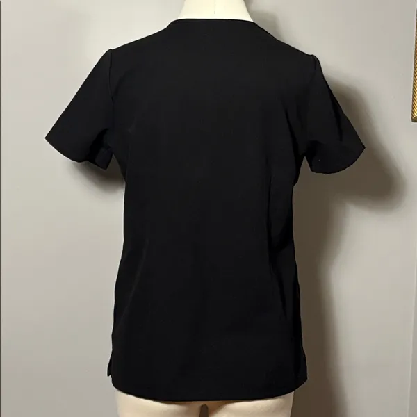 Figs XS Black Casma 3 Pocket Scrub Top Shirt FW1100 - Image 2