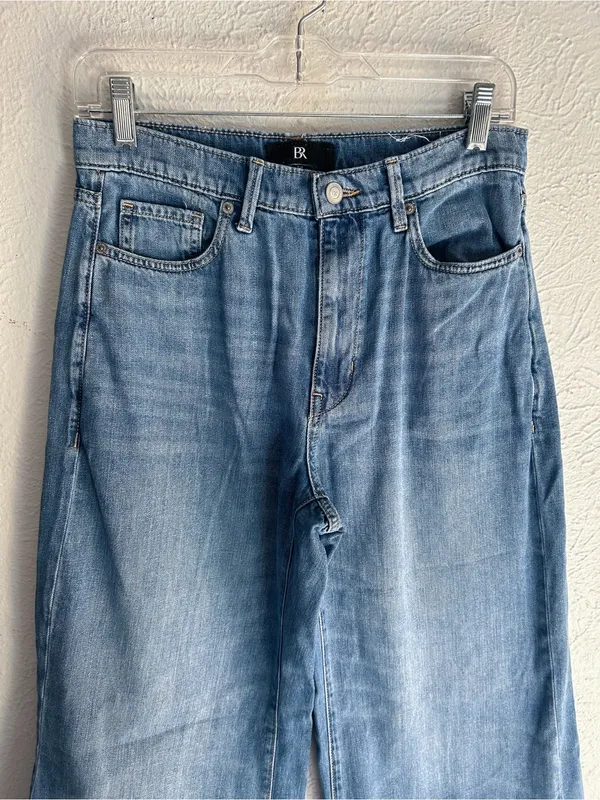 Banana Republic The Puddle Jean High Rise Wide Leg Jeans 28 - Image 4
