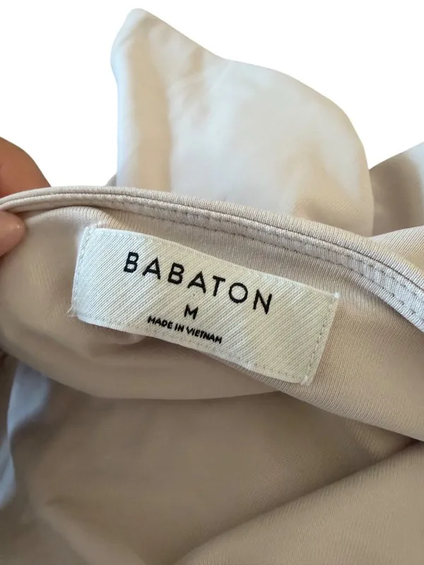 BABATON Aritizia Light Beige Bralette Crop Top Size Medium - Image 2
