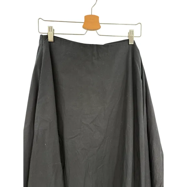 Free People Wrap Tie Front‎ Button Shorts Black Cotton Asymmetrical Size XS - Image 5