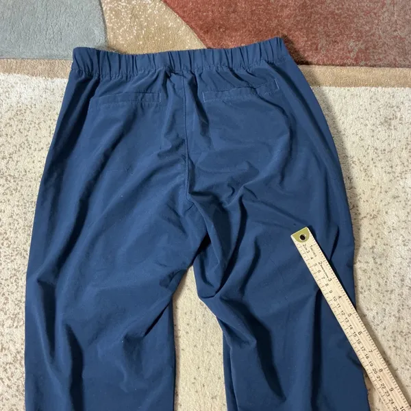 Athleta La‎ Viva Pants Navy Blue Travel Hiking 983350 SU16 Womens M Granola Girl - Image 7