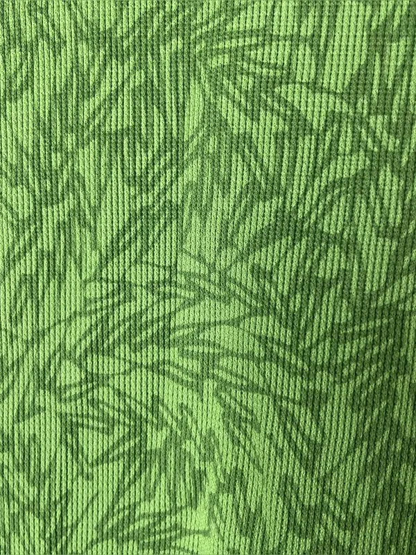 Nike ACG Green Leaf Print Waffle Knit Thermal Long Sleeve Top - Image 7