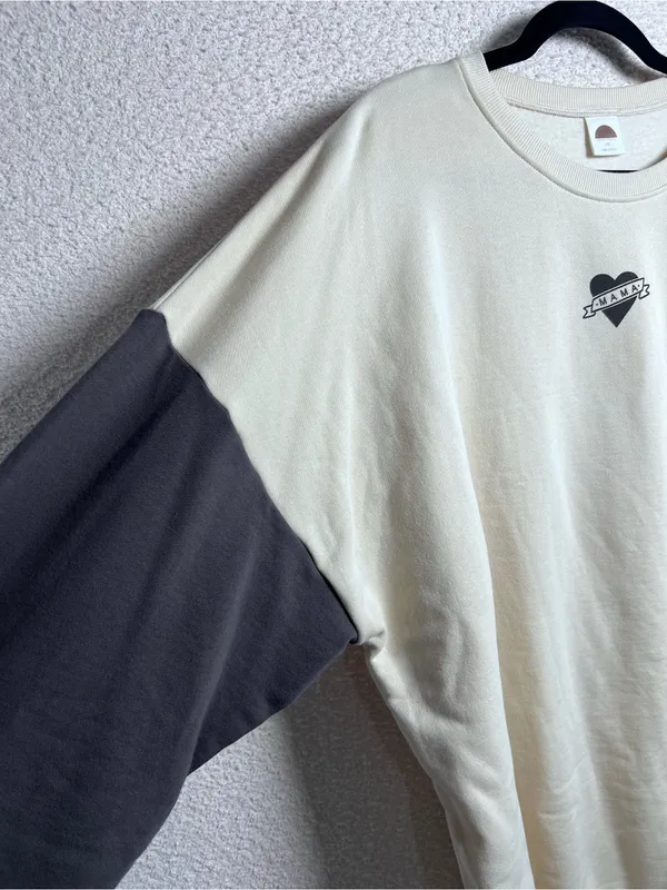 Brixton Phoenix Women’s Mama Tattoo Heart Oversized Sweatshirt Size L/XL - Image 6