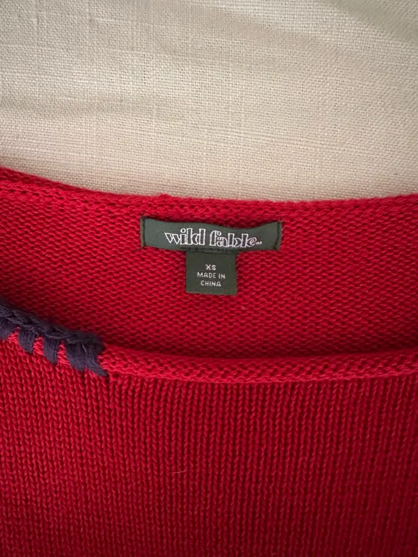 Red Lobster Sweater Size XS - Image 6