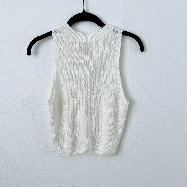 Reformation Lilac Linen Knit Top - Image 6
